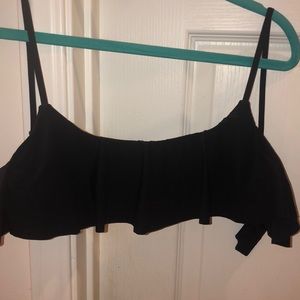 billabong ruffle bikini top